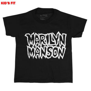 Tričko metal ROCK OFF Marilyn Manson Classic Logo černá 11-12