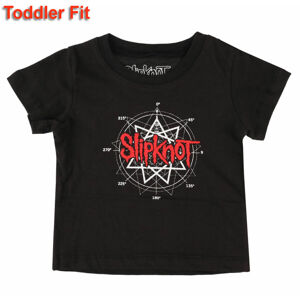 Tričko metal ROCK OFF Slipknot Star Logo černá 3T