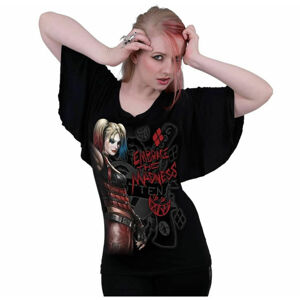 tričko dámské SPIRAL - Harley Quinn - EMBRACE MADNESS Black - 114G411F719 S