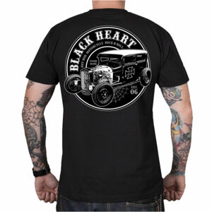 tričko BLACK HEART JEWEL černá 3XL