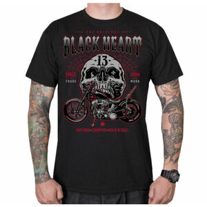 tričko pánské BLACK HEART - GANGLAND - BLACK - 10368 L