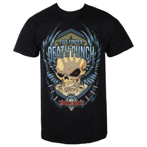 Tričko metal ROCK OFF Five Finger Death Punch Trouble černá L