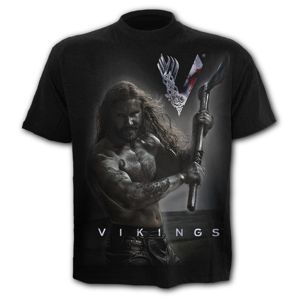 tričko SPIRAL Vikingové Vikingové černá