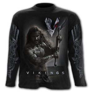 tričko SPIRAL Vikingové Vikingové černá XXL