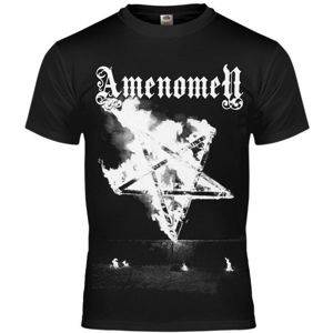 tričko hardcore AMENOMEN PENTAGRAM BURN černá