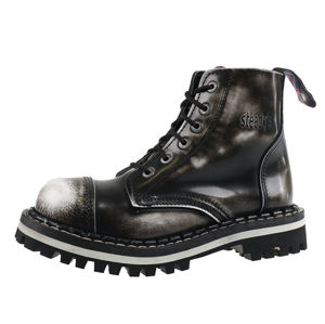 boty kožené STEADY´S 6 dírkové černá