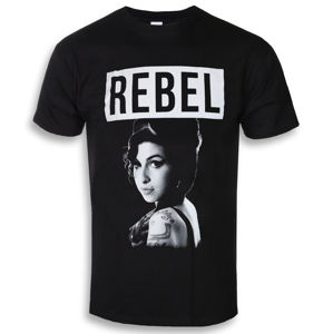 Tričko metal ROCK OFF Amy Winehouse Rebel černá XXL