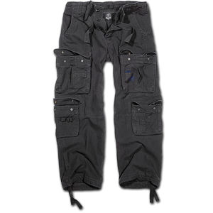 kalhoty plátěné BRANDIT Pure Vintage Trouser Black M