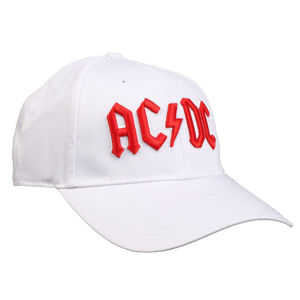kšiltovka AC/DC - Red Logo White - ROCK OFF - ACDCCAP02W
