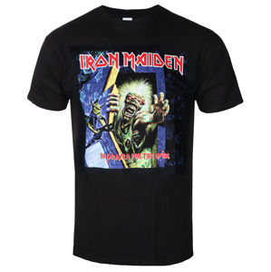 Tričko metal ROCK OFF Iron Maiden No Prayer For The Dying černá XL