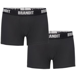 boxerky pánské (set 2 kusů) BRANDIT - 4501-black+black XXL