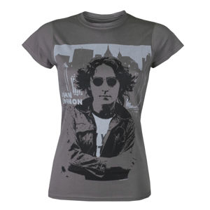 tričko metal ROCK OFF John Lennon Skyline černá L