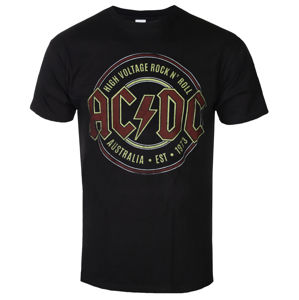 Tričko metal ROCK OFF AC-DC Est. 1973 černá XL