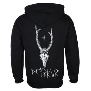 mikina s kapucí KINGS ROAD Myrkur Deer Skull černá XL