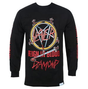 tričko pánské s dlouhým rukávem SLAYER - DIAMOND - Reign In Blood - Black - BLK_B20DMPC305S L