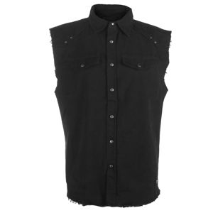 košile pánská bez rukávu BRANDIT - Vintage - 9577-black XL