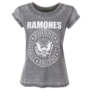Tričko metal ROCK OFF Ramones Presidential Seal černá M