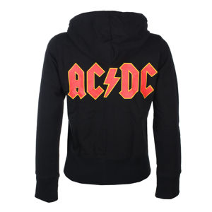 mikina s kapucí ROCK OFF AC-DC Logo- ROCK OFF černá