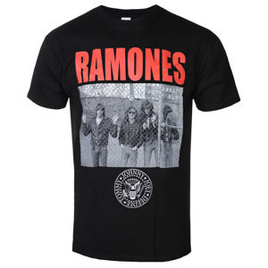Tričko metal ROCK OFF Ramones Cage Photo černá S