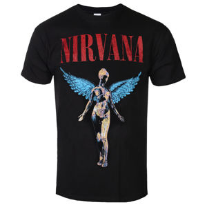 Tričko metal ROCK OFF Nirvana Angelic černá XXL