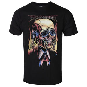 Tričko metal ROCK OFF Megadeth Flaming černá XL
