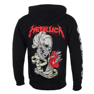 mikina s kapucí ROCK OFF Metallica Heart Explosive černá M