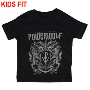 Tričko metal Metal-Kids Powerwolf Crest černá