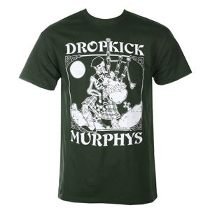 tričko pánské Dropkick Murphys - Skelly Piper - Forest Green - KINGS ROAD - 20125501 XXL