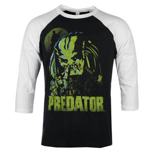 tričko pánské s 3/4 rukávem Predator - Baseball - White-Black - HYBRIS - FOX-19-PRED001-H79-2-WB XL
