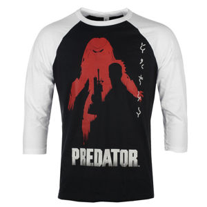 tričko pánské s 3/4 rukávem Predator - Poster Baseball - White-Black - HYBRIS - FOX-19-PRED002-H79-9-WB L