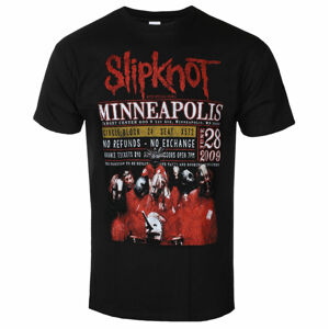 Tričko metal ROCK OFF Slipknot Minneapolis '09 černá XL