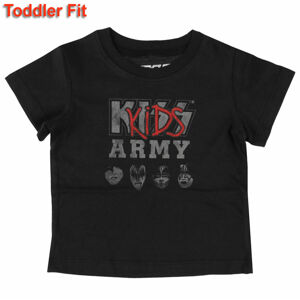 Tričko metal ROCK OFF Kiss Kids Army černá 18m