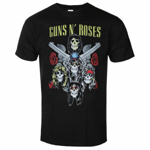 Tričko metal ROCK OFF Guns N' Roses Pistols & Roses černá XXL