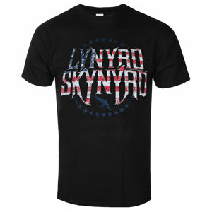 tričko pánské Lynyrd Skynyrd - Stars & Stripes - Black - ROCK OFF - LSTS01MB M