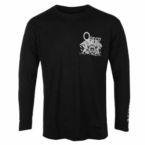tričko pánské s dlouhým rukávem Queen - Extravaganza - Black - ROCK OFF - QULST48MB M