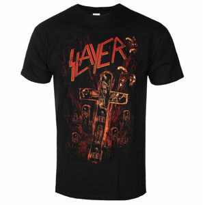 Tričko metal ROCK OFF Slayer Blood Red černá XL