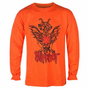 tričko pánské s dlouhým rukávem Slipknot - Winged Devil - ORANGE - ROCK OFF - SKLST67MO XL