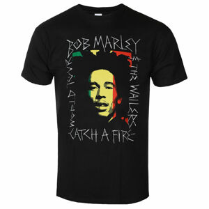 Tričko metal ROCK OFF Bob Marley Rasta Scratch černá XXL