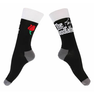 ponožky Godfather - Logo White - Black - ROCK OFF - GFSCK02MB 40-45