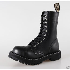 boty kožené STEEL černá 48