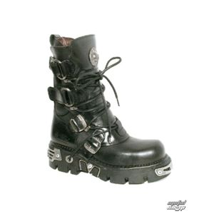 boty kožené NEW ROCK Ring Boots (575-S1) Black černá 41