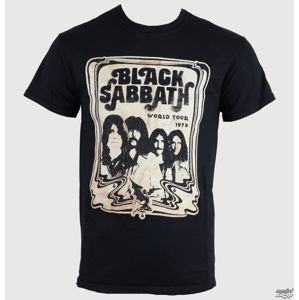Tričko metal ROCK OFF Black Sabbath Concert Flyer černá