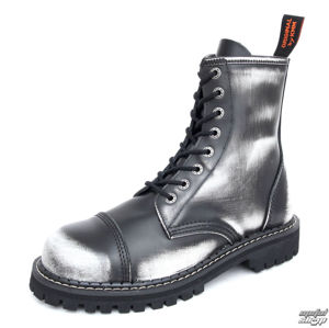 boty kožené KMM černá šedá bílá 43