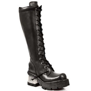 boty kožené NEW ROCK 14-eye Boots (236-S1) černá 38