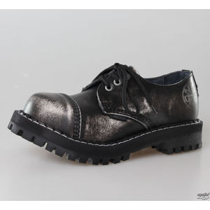 boty kožené STEEL černá šedá bílá 37