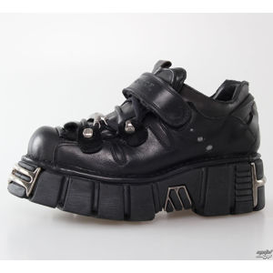 boty kožené NEW ROCK Bolt Shoes (131-S1) Black černá 44
