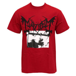 Tričko metal RAZAMATAZ Mayhem Deathcrush červená vícebarevná L