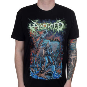 Tričko metal INDIEMERCH Aborted Sharknado černá XL