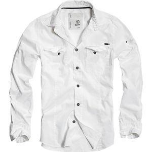 košile BRANDIT Men Shirt Slim Weiss XL