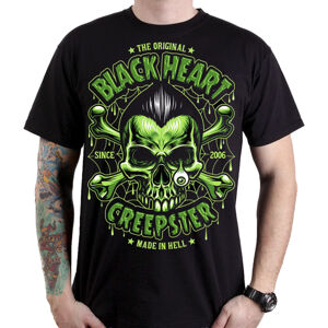 tričko street BLACK HEART CREEPSTER černá XL